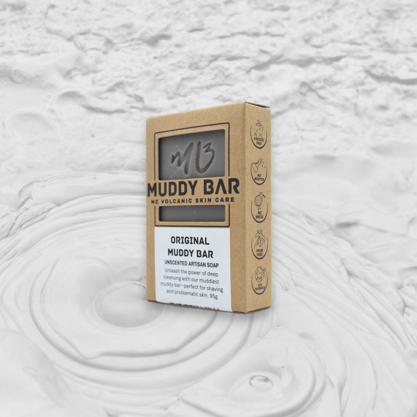 Muddy Bar soap New Zealand thermal mud soap.