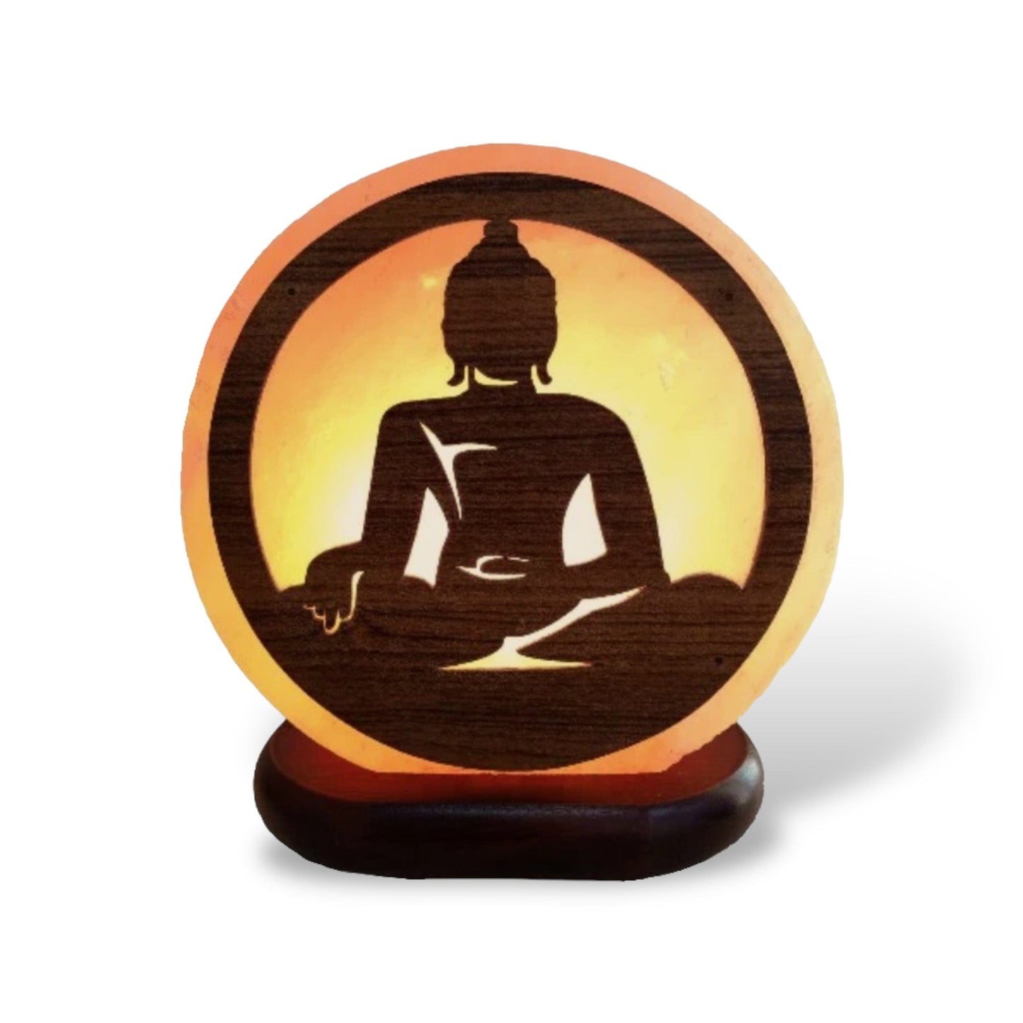 Sulphur City Soapery buddha round salt lamp